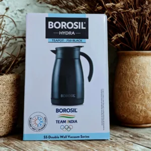 Borosil teapot black color 750ml